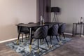 Miniatyrbillede 1 af 6: Spisebord, 75x180x90 cm, Sort, Finer