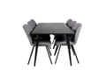 Miniatyrbillede 5 af 8: Spisebord, Dipp, 75,5x180x90 cm, Sort, Finer