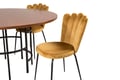 Miniatyrbillede 8 af 8: Spisebord og stole sæt, Copenhagen, Bord 140 cm, Stol 54x82,5x44,5 cm, Brun, MDF