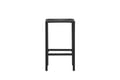 Miniatyrbillede 4 af 8: Baari tuoli, Polly 2-pack, 45x40x66 cm, Musta