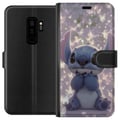Miniatyrbillede 1 af 3: Kompatibel Tegnebogsetui til Samsung Galaxy S9+ Stitch med sommerfugle sød Disney kawaii blå rumvæsen sommerfugle magisk pastel drømmende motiv plaka