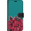 Miniatyrbillede 3 af 3: Kompatibel Tegnebogsetui til Samsung Galaxy S9+ Squid Game Karaktärer Grafisk Design Seriefigurer Populär