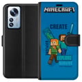 Miniatyrbild 1 av 3: Kompatibelt Plånboksfodral till Xiaomi 12 Pro Minecraft Caves