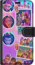 Pikkukuva 2 / 3: Yhteensopiva Lompakkokotelo Xiaomi Redmi 14C KPop Demon Hunters kawaii keräilyhahmo