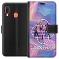 Pikkukuva 1 / 2: Yhteensopiva Lompakkokotelo Samsung Galaxy A20e Huntrix Neon Trio Kpop Demon Hunter Värikäs futuristinen design, jossa on kolme naispuolista sankaria
