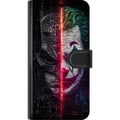 Miniatyrbilde 3 av 3: Kompatibelt Lommeboketui til Apple iPhone 12 Batman Joker-plakat DC Comics Gotham-skurker delt ansikt Dark Knight-film retro fanart helt skurk