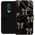 Miniatyrbild 1 av 3: Kompatibelt Plånboksfodral till OnePlus 8 Leopardrosetter på svart siden lyxigt mönster med exklusiv modekänsla perfekt för dig som gillar elegant de