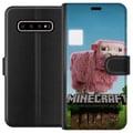 Miniatyrbillede 1 af 3: Kompatibel Tegnebogsetui til Samsung Galaxy S10+ A Minecraft Movie