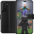 Miniatyrbillede 1 af 3: Kompatibel Tegnebogsetui til Samsung Galaxy S21+ 5G Minecraft