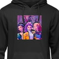 Miniatyrbilde 2 av 9: Barnehettegenser Kpop Demon Hunters Zoey Mira Aya United Star Magic Kosmisk Energi Svart 9-11 År