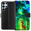 Pikkukuva 1 / 3: Yhteensopiva Lompakkokotelo Samsung Galaxy S22 Ultra 5G Scooby Doo kummitustalo-juliste sarjakuva mysteeri koira aave vihreä karmiva Halloween retro