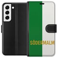 Miniatyrbillede 1 af 3: Kompatibel Tegnebogsetui til Samsung Galaxy S22 5G Södermalm - fodbold