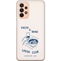 Pikkukuva 1 / 3: Yhteensopiva Puhelinkuori Samsung Galaxy A23 Pasta, viini ja arjen romantiikkaa graafisessa tyylissä