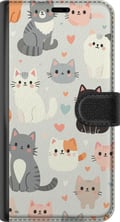 Miniatyrbild 3 av 3: Kompatibelt Plånboksfodral till Samsung Galaxy S21+ 5G Katter