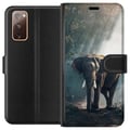 Miniatyrbillede 1 af 3: Kompatibel Tegnebogsetui til Samsung Galaxy S20 FE Elefant