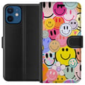 Pikkukuva 1 / 3: Yhteensopiva Lompakkokotelo Apple iPhone 12 mini Iloiset Kasvot