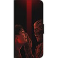 Miniatyrbilde 2 av 2: Kompatibelt Lommeboketui til Samsung Galaxy A03s Mørk fantasyillustrasjon som viser møtet mellom menneske og monster med sterk dramatikk