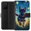 Pikkukuva 1 / 3: Yhteensopiva Lompakkokotelo Samsung Galaxy S10 Lite Pentu saksanpaimenkoira koira juliste koira pentu juoksee niitty perhoset suloinen eläinkuvitus y