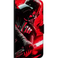 Pikkukuva 2 / 2: Yhteensopiva Lompakkokotelo Samsung Galaxy A20s Darth Vader punaisella valomiekalla, voimakas futuristinen design, joka on saanut inspiraationsa gala