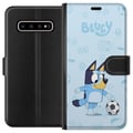 Miniatyrbild 1 av 3: Kompatibelt Plånboksfodral till Samsung Galaxy S10+ Bluey