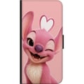 Miniatyrbilde 2 av 2: Kompatibelt Lommeboketui til Samsung Galaxy A20s Rosa englefigur som blinker, søtt design med hjerte, kjærlighet, lekenhet og søt energi i pastellton