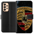 Miniatyrbillede 1 af 3: Kompatibel Tegnebogsetui til Samsung Galaxy A53 5G Porschevåbenskjold plakat luksusbil emblem sportsvogn logo Stuttgart klassisk retrodesign bilmærke
