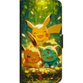 Miniatyrbilde 2 av 2: Kompatibelt Lommeboketui til Samsung Galaxy A03s Pixelmonster spillstil - fargerik design for retro-elskende spillere