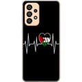 Pikkukuva 1 / 3: Yhteensopiva Puhelinkuori Samsung Galaxy A33 5G Palestiina-sydän EKG-linjalla lippuvärit musta punainen valkoinen vihreä vahva rakkauden ja vapauden