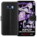 Miniatyrbild 1 av 2: Kompatibelt Plånboksfodral till Samsung Galaxy S8 Kpop Demon Hunters Huntrix Stars Mira Zoey Rumi Purple Idol Glow