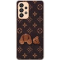 Pikkukuva 1 / 3: Yhteensopiva Puhelinkuori Samsung Galaxy A33 5G Graafinen monogrammikuvio, jossa on osiin jaettu nalle taiteellisella tyylillä