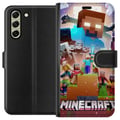 Miniatyrbild 1 av 3: Kompatibelt Plånboksfodral till Samsung Galaxy S21 FE 5G Minecraft