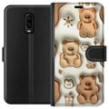 Miniatyrbild 1 av 3: Kompatibelt Plånboksfodral till OnePlus 6T Bubbliga Björnar