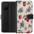 Miniatyrbild 1 av 3: Kompatibelt Plånboksfodral till Samsung Galaxy S10 Lite Bär & Blommor – mönster med blå blommor och skogsbär