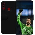 Miniatyrbild 1 av 2: Kompatibelt Plånboksfodral till Samsung Galaxy A20s Alisson Liverpool Brasilien enda målvakten på listan fotboll keeper reflexsnabb stabil trygg och