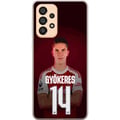Miniatyrbild 1 av 3: Kompatibelt Mobilskal till Samsung Galaxy A33 5G Viktor Gyökeres Arsenal 14 Fotbollsinspirerad design med Gyökeres i röd matchtröja nummer 14
