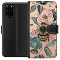 Miniatyrbilde 1 av 3: Kompatibelt Lommeboketui til Samsung Galaxy S20+ Humle på blomst i pastelltoner, vakkert naturinspirert design som formidler ro, energi og harmoni