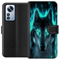 Pikkukuva 1 / 3: Yhteensopiva Lompakkokotelo Xiaomi 12 Pro Susi