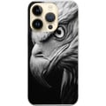 Miniatyrbild 1 av 3: Kompatibelt Mobilskal till Apple iPhone 14 Pro Örn porträtt realistisk närbild kraftfull eagle fågel djurmotiv stark wildlife illustration natur post
