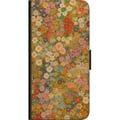 Miniatyrbild 2 av 2: Kompatibelt Plånboksfodral till Samsung Galaxy A20s Blomsteräng i varma toner med nostalgisk målarkänsla