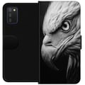 Miniatyrbilde 1 av 2: Kompatibelt Lommeboketui til Samsung Galaxy A03s Ørn portrett realistisk nærbilde kraftfull ørn fugl dyremotiv sterk dyrelivillustrasjon naturplakat