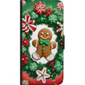 Miniatyrbilde 2 av 2: Kompatibelt Lommeboketui til Samsung Galaxy A03s jul pepperkake plakat pepperkake julekaker juletre godteri søtsaker julemotiv retrodesign
