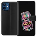 Pikkukuva 1 / 3: Yhteensopiva Lompakkokotelo Apple iPhone 12 mini Youre My Soda Pop kawaii pastelli sateenkaari sydämet kimalteleva design