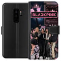 Miniatyrbillede 1 af 3: Kompatibel Tegnebogsetui til Samsung Galaxy S9+ BLACKPINK-collage med musikafspiller modeæstetik rosa sort K-pop-design
