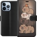 Miniatyrbild 1 av 4: Kompatibelt Plånboksfodral till Apple iPhone 13 Pro Capybara Kawaii Cute Animal Figurine