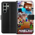 Miniatyrbild 1 av 3: Kompatibelt Plånboksfodral till Samsung Galaxy S23 Ultra Minecraft