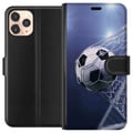 Miniatyrbillede 1 af 3: Kompatibel Tegnebogsetui til Apple iPhone 11 Pro Fodbold Hastighed Net Sport Kamp Spil