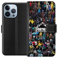Miniatyrbillede 1 af 4: Kompatibel Tegnebogsetui til Apple iPhone 13 Pro Fortnite