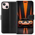 Miniatyrbild 1 av 3: Kompatibelt Plånboksfodral till Apple iPhone 13 Lamborghini Huracán orange supercar lyxbil sportbil racing front view automotive exotic fast poster