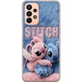 Miniatyrbilde 1 av 3: Kompatibelt Mobildeksel til Samsung Galaxy A23 De lodne Stitch og Angel klemmer hverandre på et mykt, pelsaktig underlag med pastellfarger som skaper