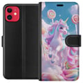 Pikkukuva 1 / 3: Yhteensopiva Lompakkokotelo Apple iPhone 11 Enhörning Candy Pastell Kawaii Motiv Söt Populär Färg